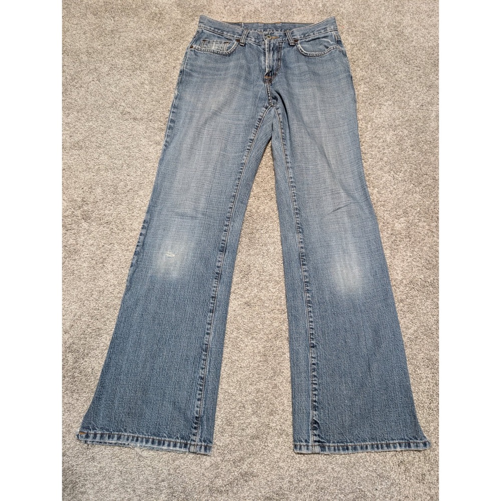 Lucky Brand Jeans Women 28 Blue Lazy Day Flare Mid Rise Vintage Made in USA Boho